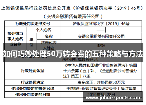 如何巧妙处理50万转会费的五种策略与方法
